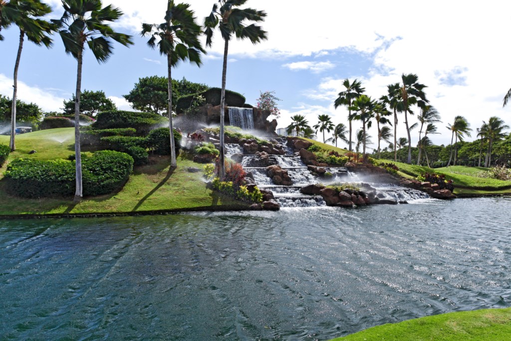 Ko Olina Entry Waterfall