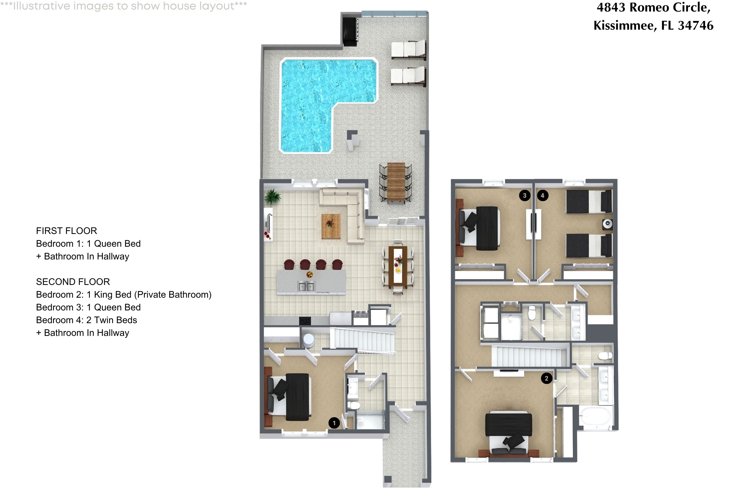 4 bedroom vacation townhouse at Storey Lake  - Image 32