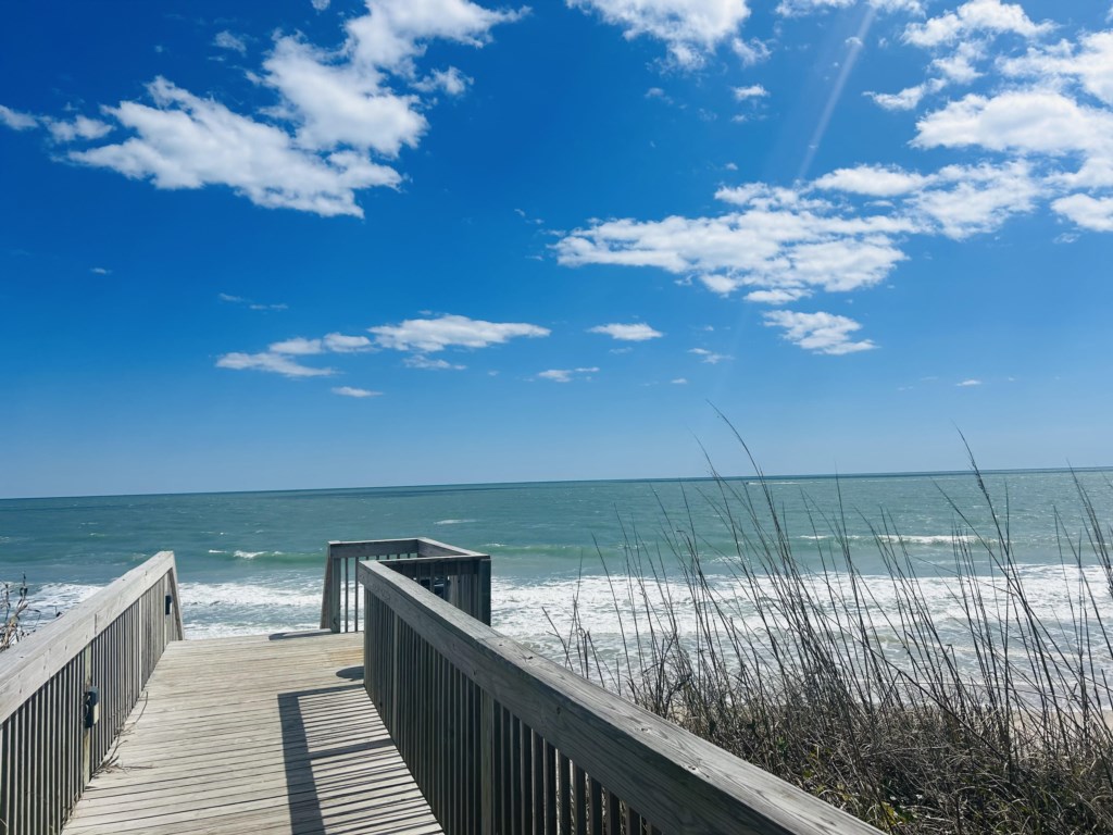 Beach view from beach access