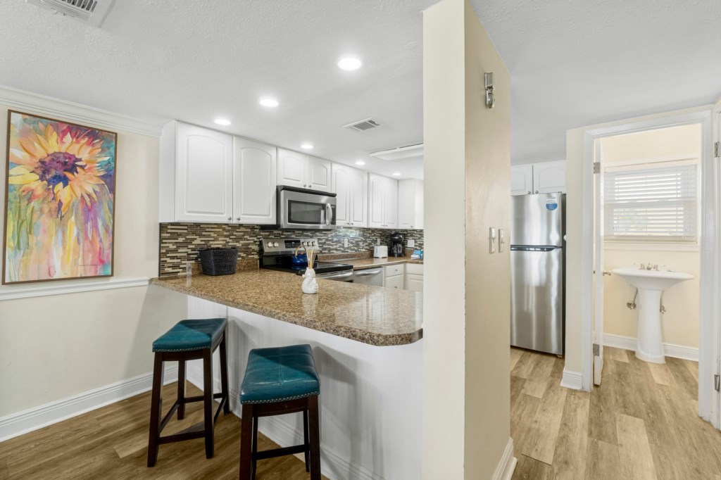 Stocked Kitchen With Modern Amenities On 2nd Floor
