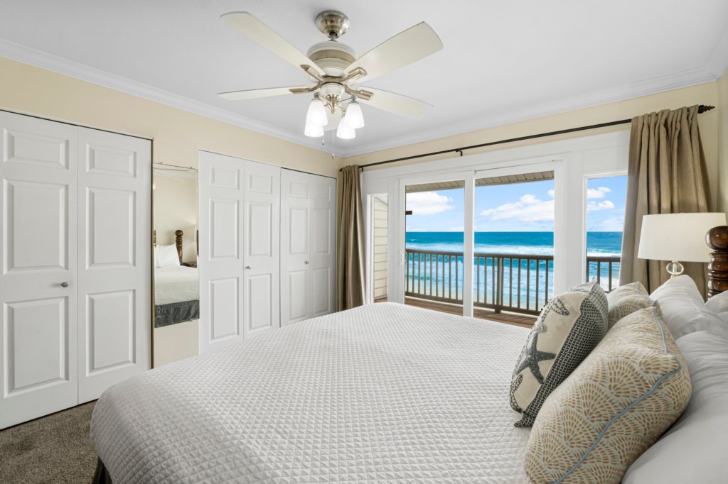 King Bedroom With Balcony Overlooking The Beach On 3rd  Floor