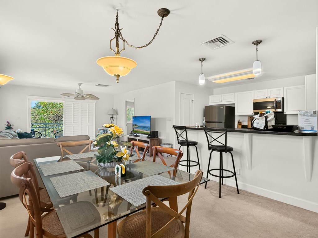 Dining Area to Kitchen and Living Area