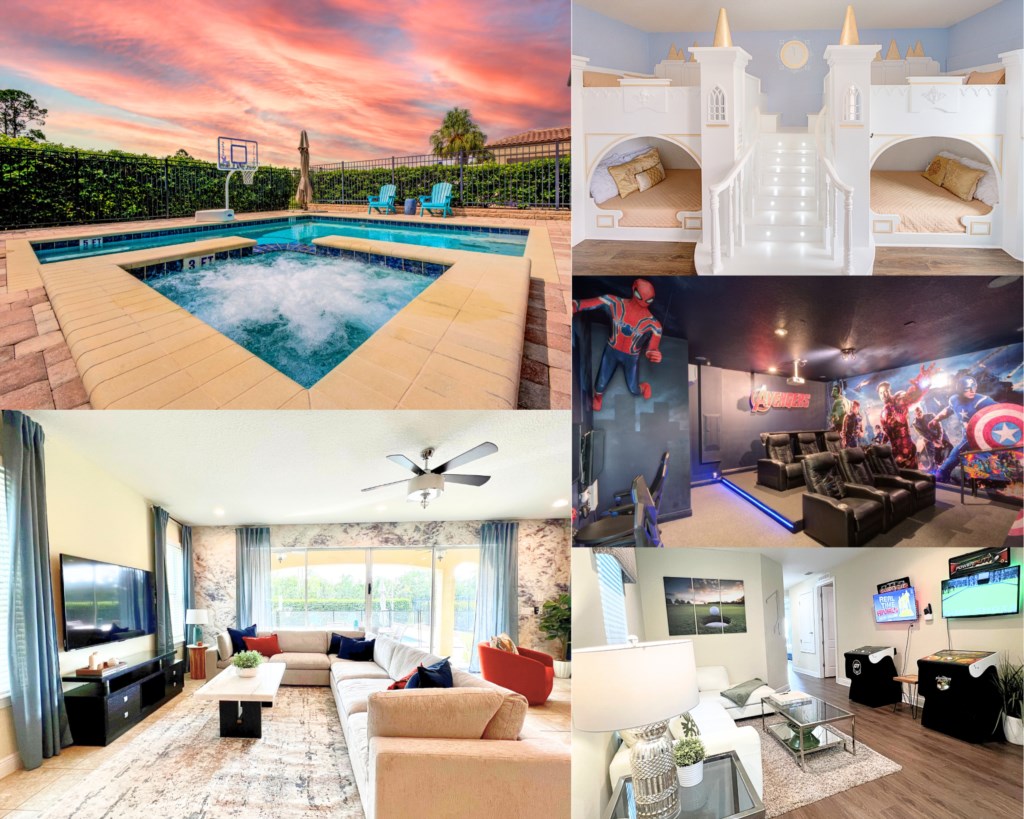 Luxurious Home |Arcades|Cinema|Pool|Spa|Golf Views
