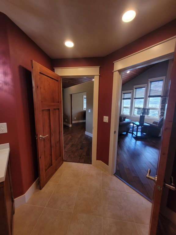 Door to bedroom or living area