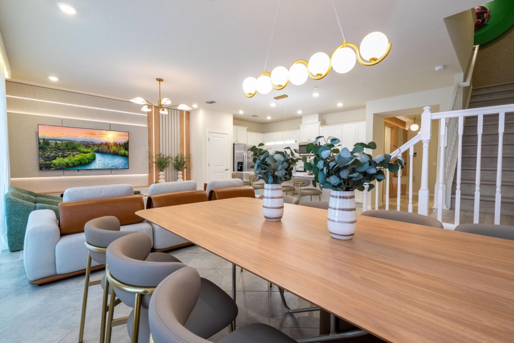 Open Floor Concept Dining & Living Room