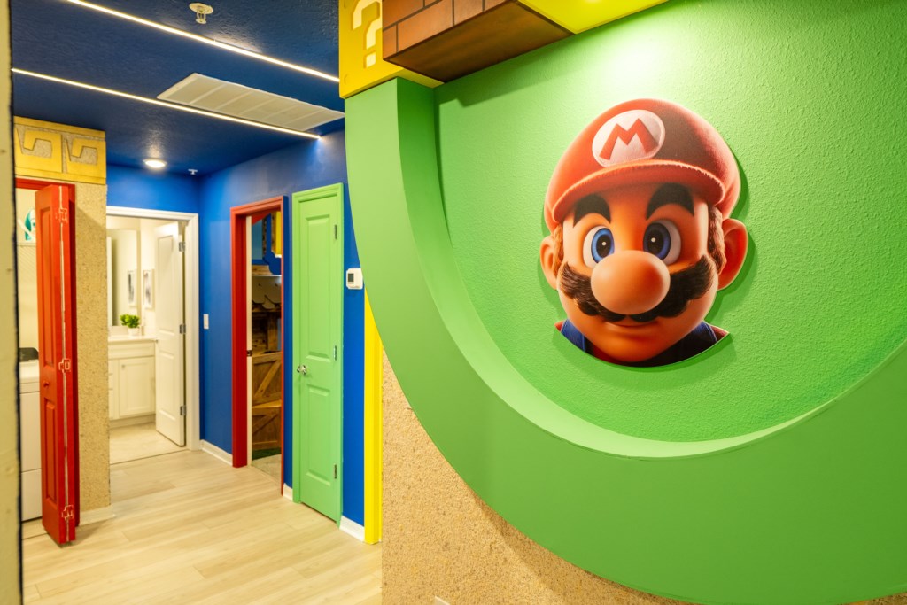 Mario Bros themed loft (Game Room)