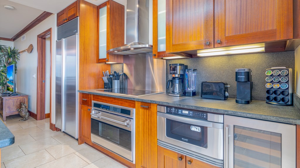 Roy Yamaguchi designed kitchen.