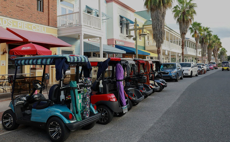 SquareeParkingofGolfCarts