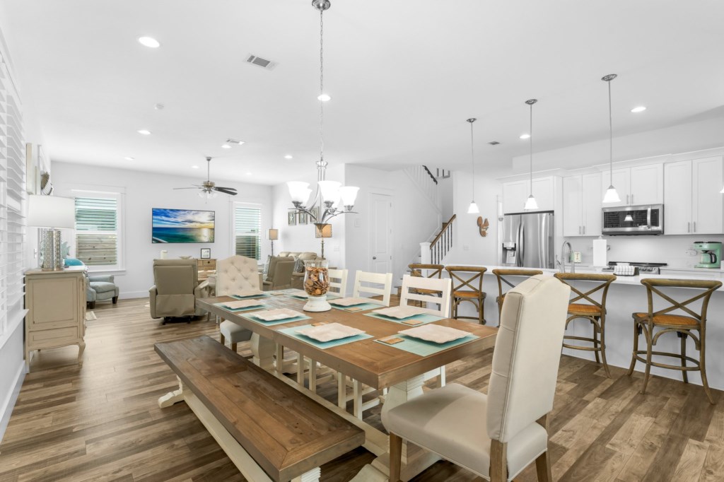 Dining Area with Large Dining Table