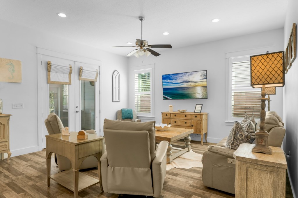 Living Area and Access Door to Outdoor Living Area