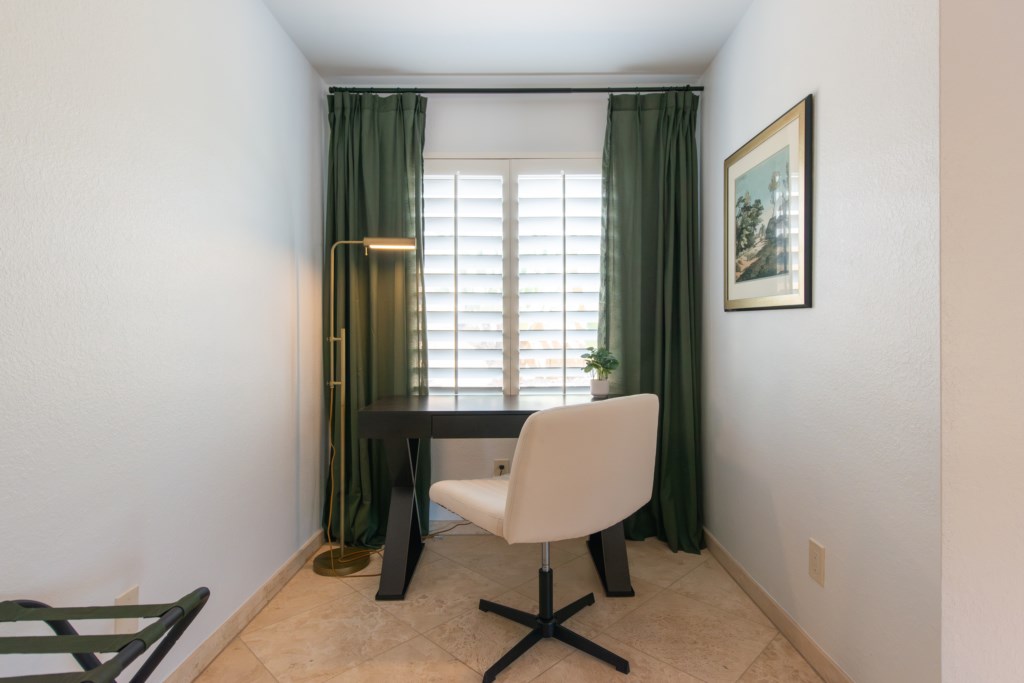 Private small office in the master bedroom