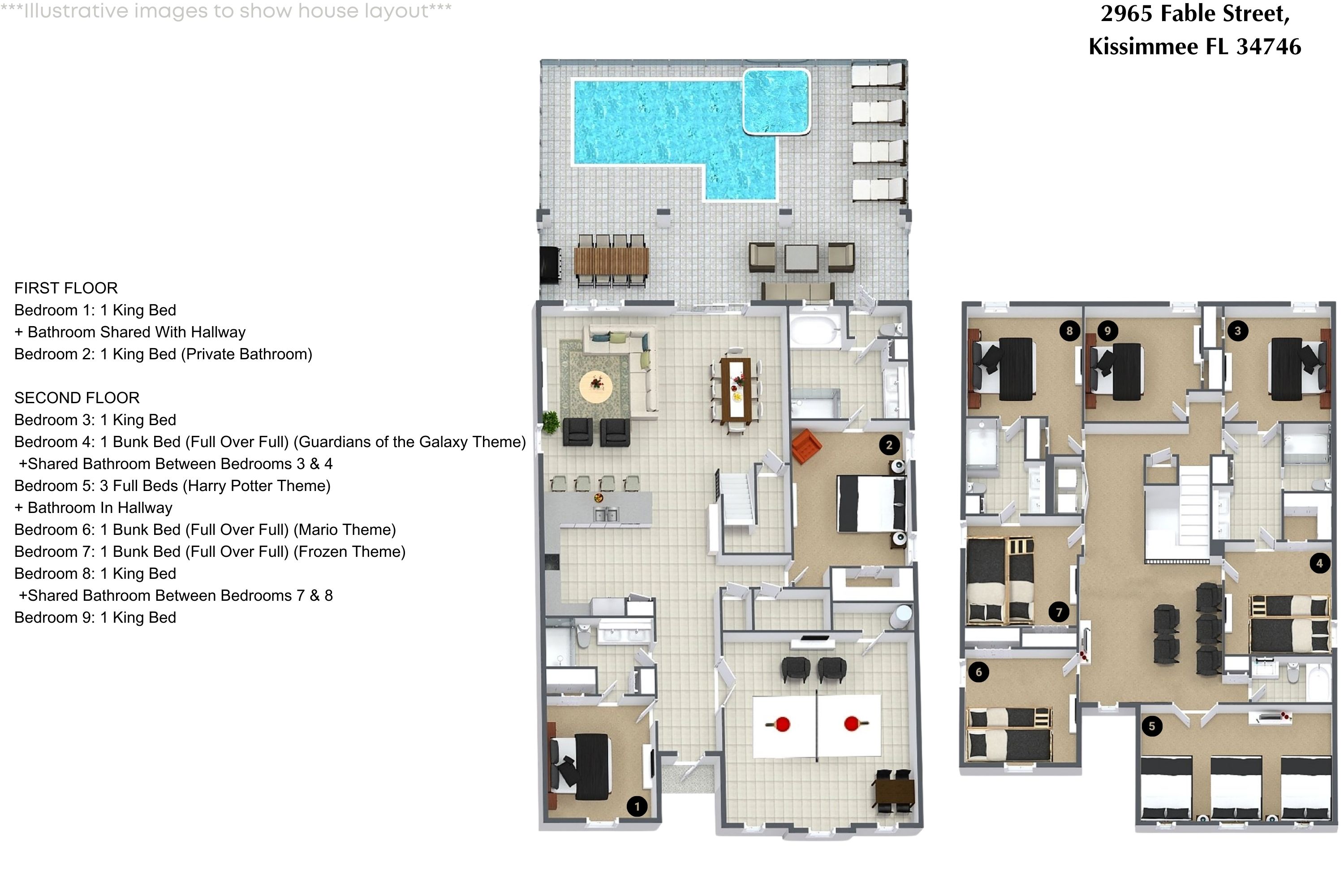 9 bedroom vacation house at Storey Lake - Image 65