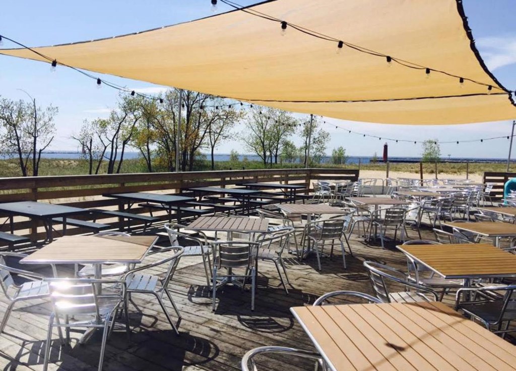Dining on the Beach at the Deck
