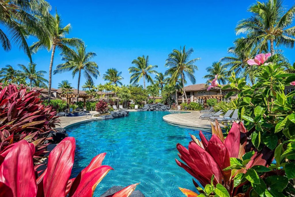 Complex pool located near the Villa