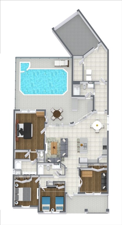 Floor-Plan of the Villa