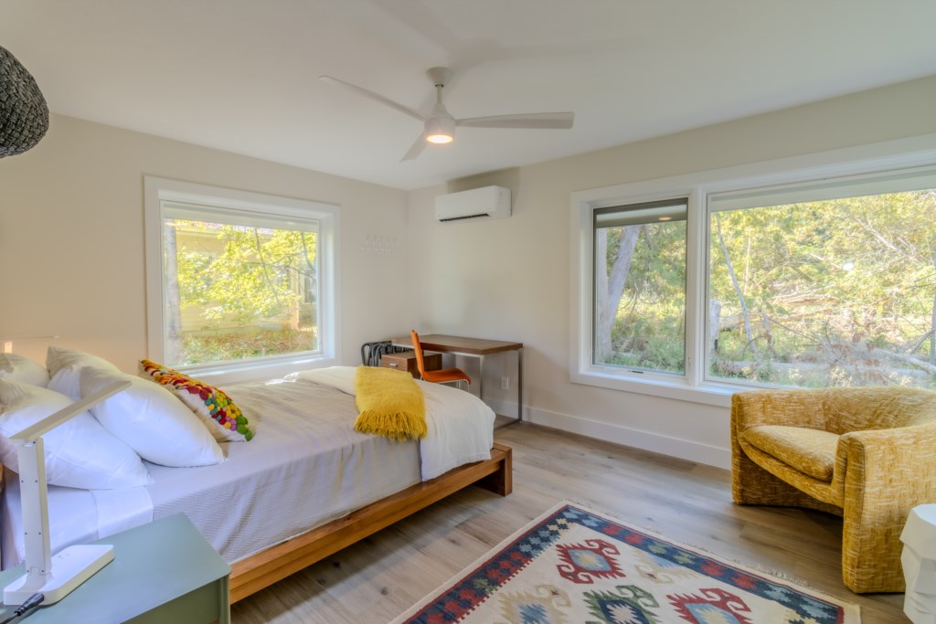 guest room 1 with queen bed