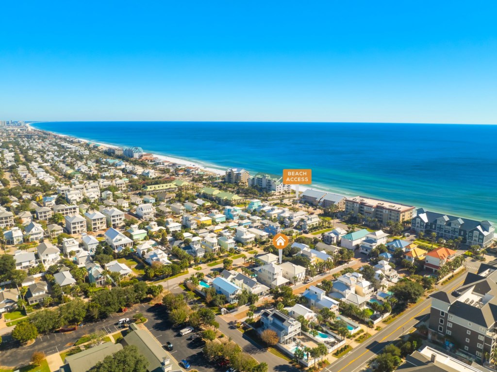 Crystal Beach Is Just A Short Walk Away