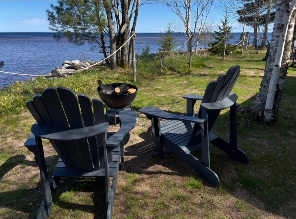 Outdoor Fire pit in Freighters view
