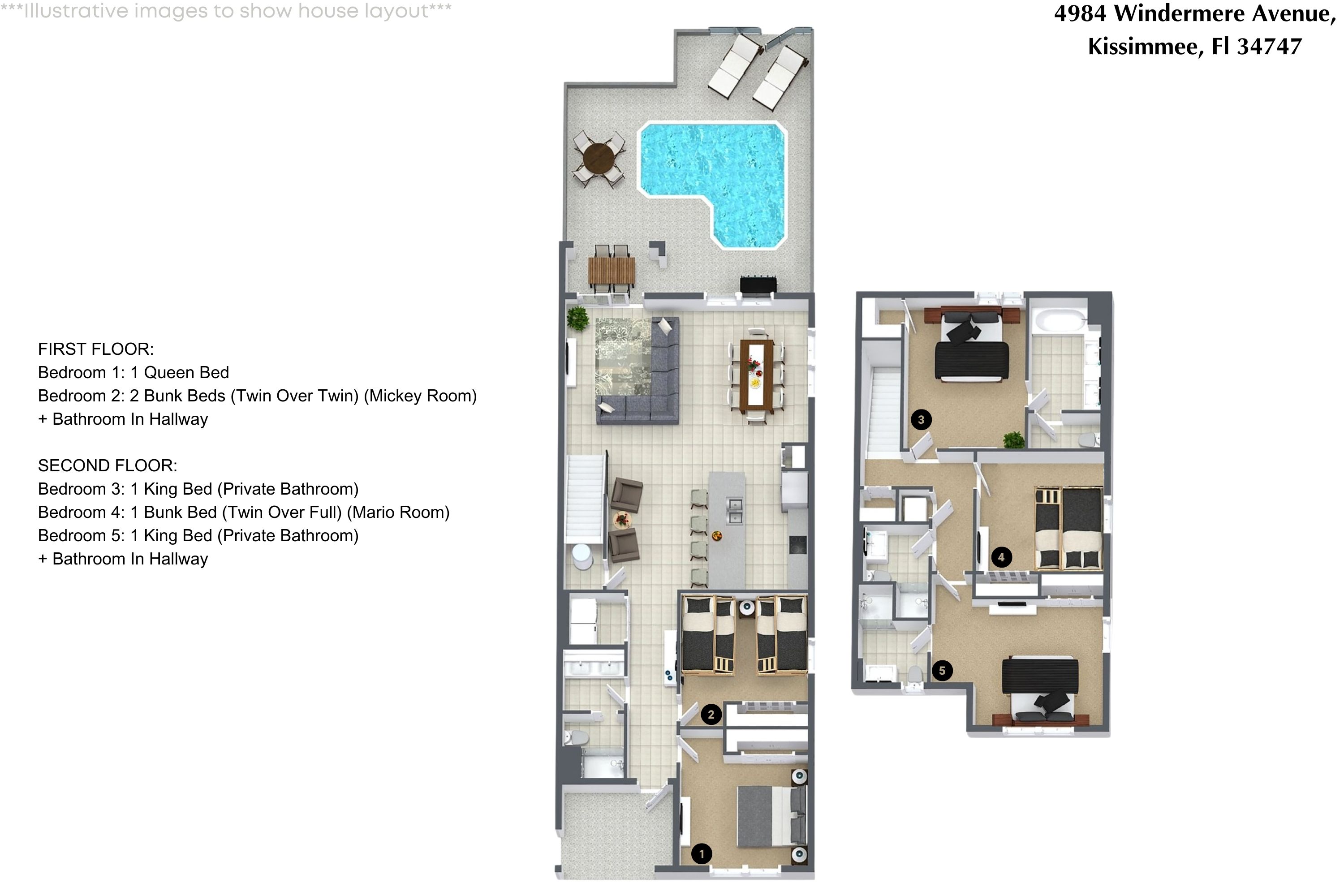 5 bedroom vacation townhouse at Storey Lake - Image 41