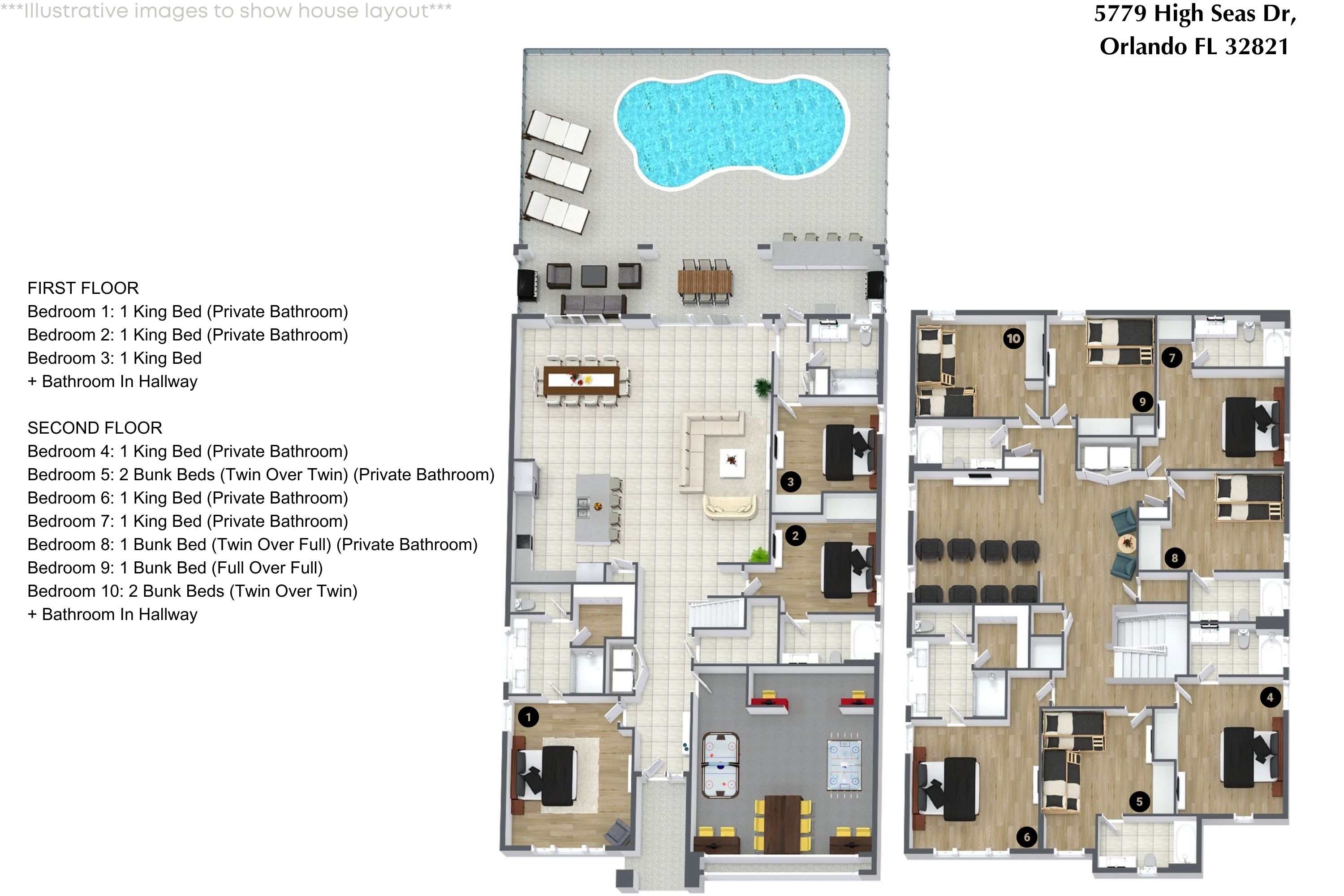 10 bedroom vacation house at Paradiso Grande - Image 68