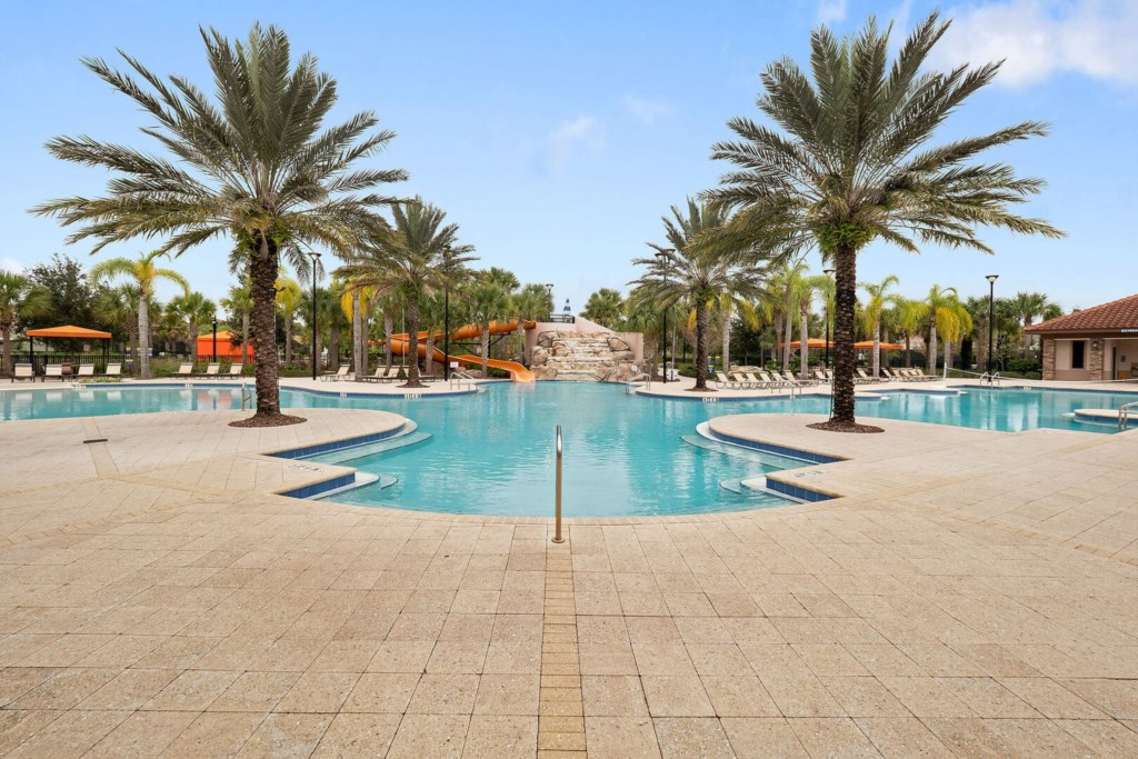 Resort's huge pool