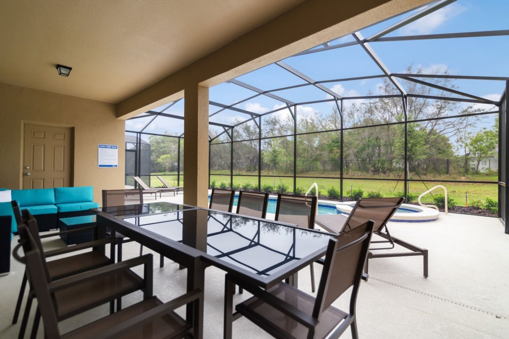pool lanai - perfect for a morning or an afternoon dip!