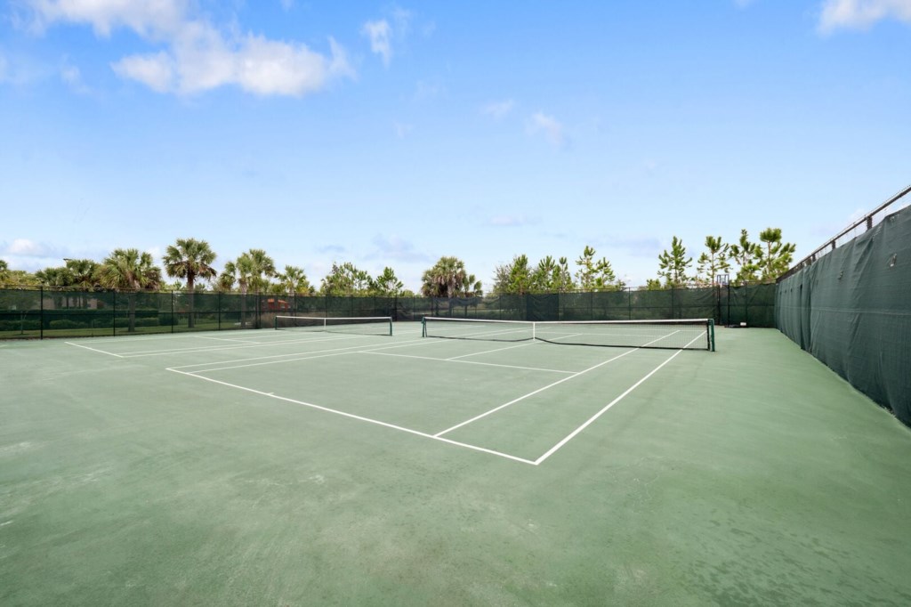 huge tennis court