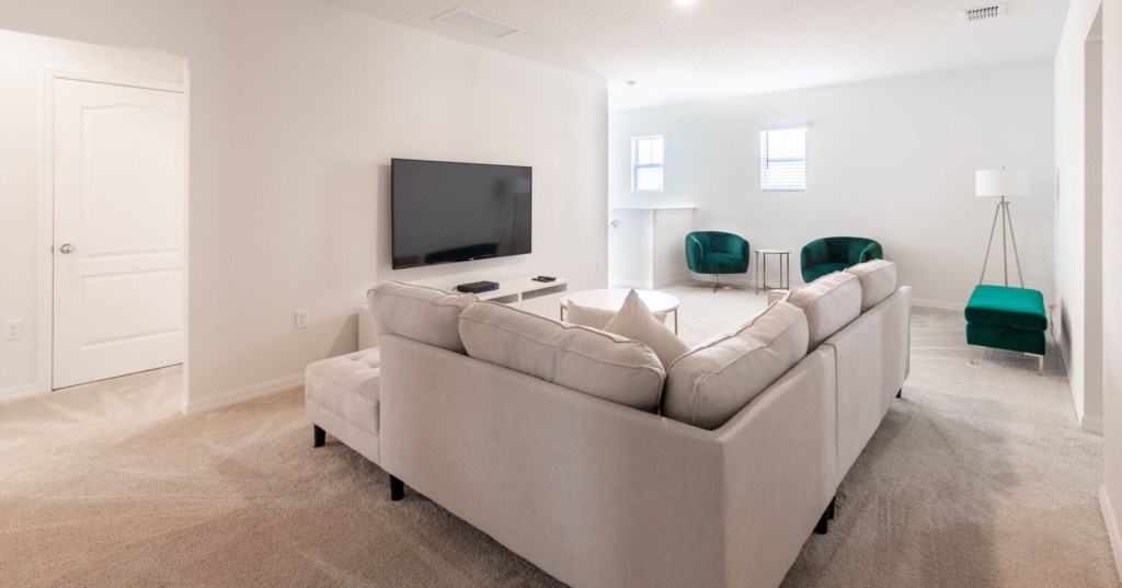 upstairs movie area