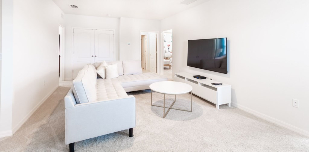 upstairs movie area