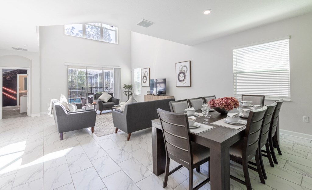 living and dining room