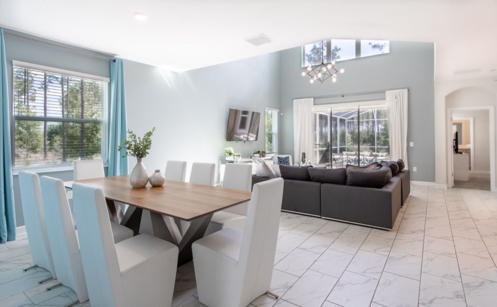dining and living area