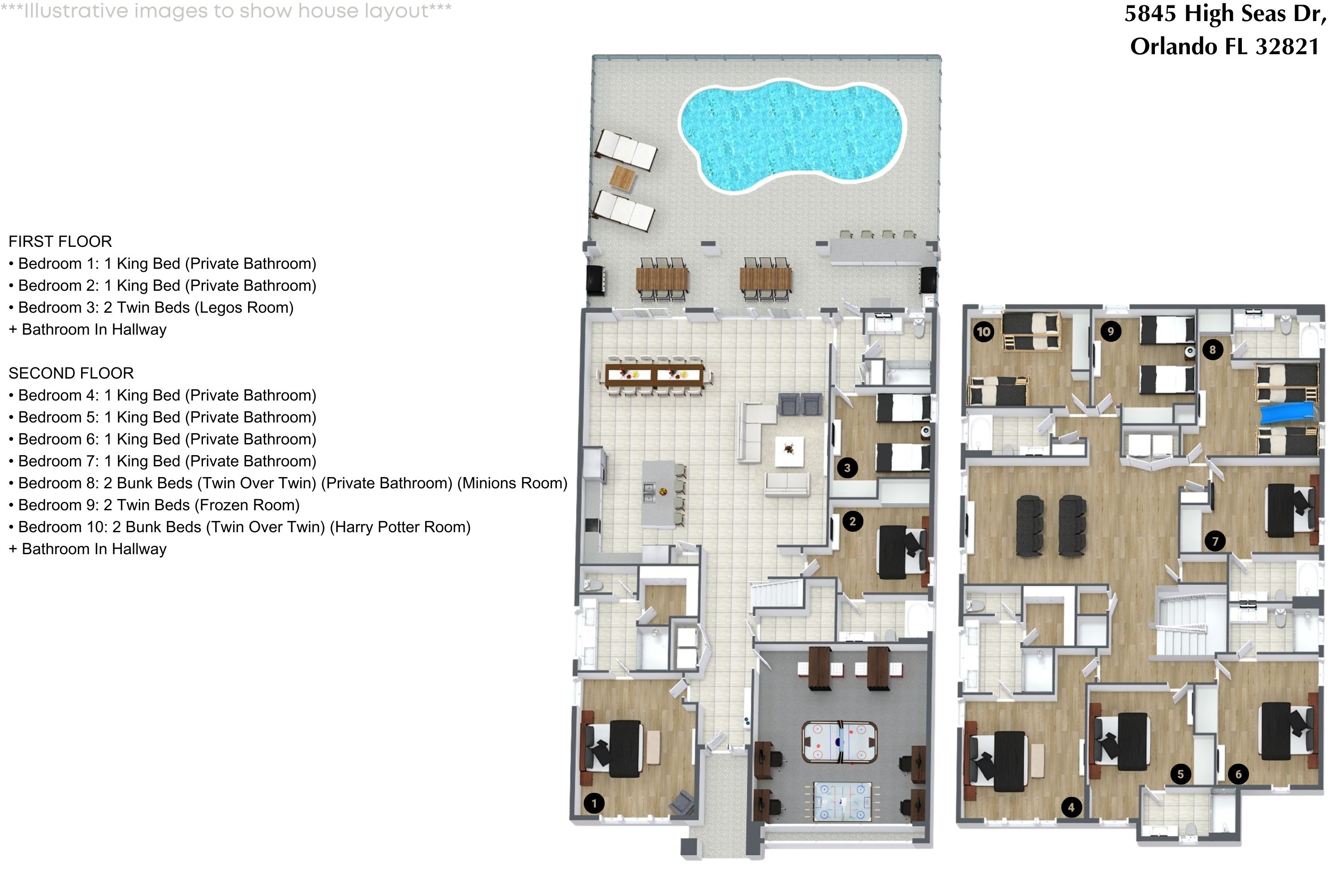 10 bedroom vacation house at Paradiso Grande - Image 74