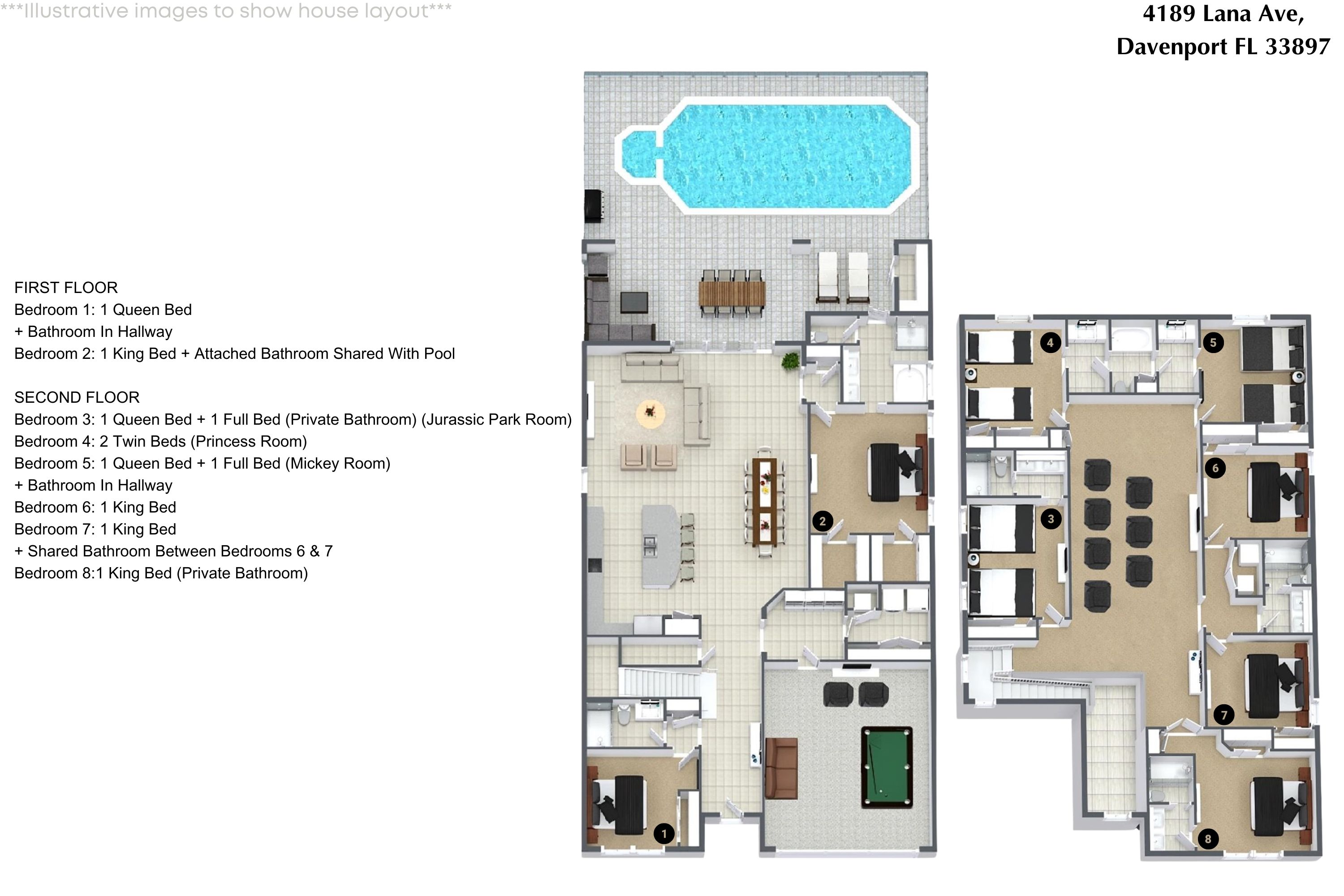 8 bedroom vacation house at Windsor Island Resort - Image 52