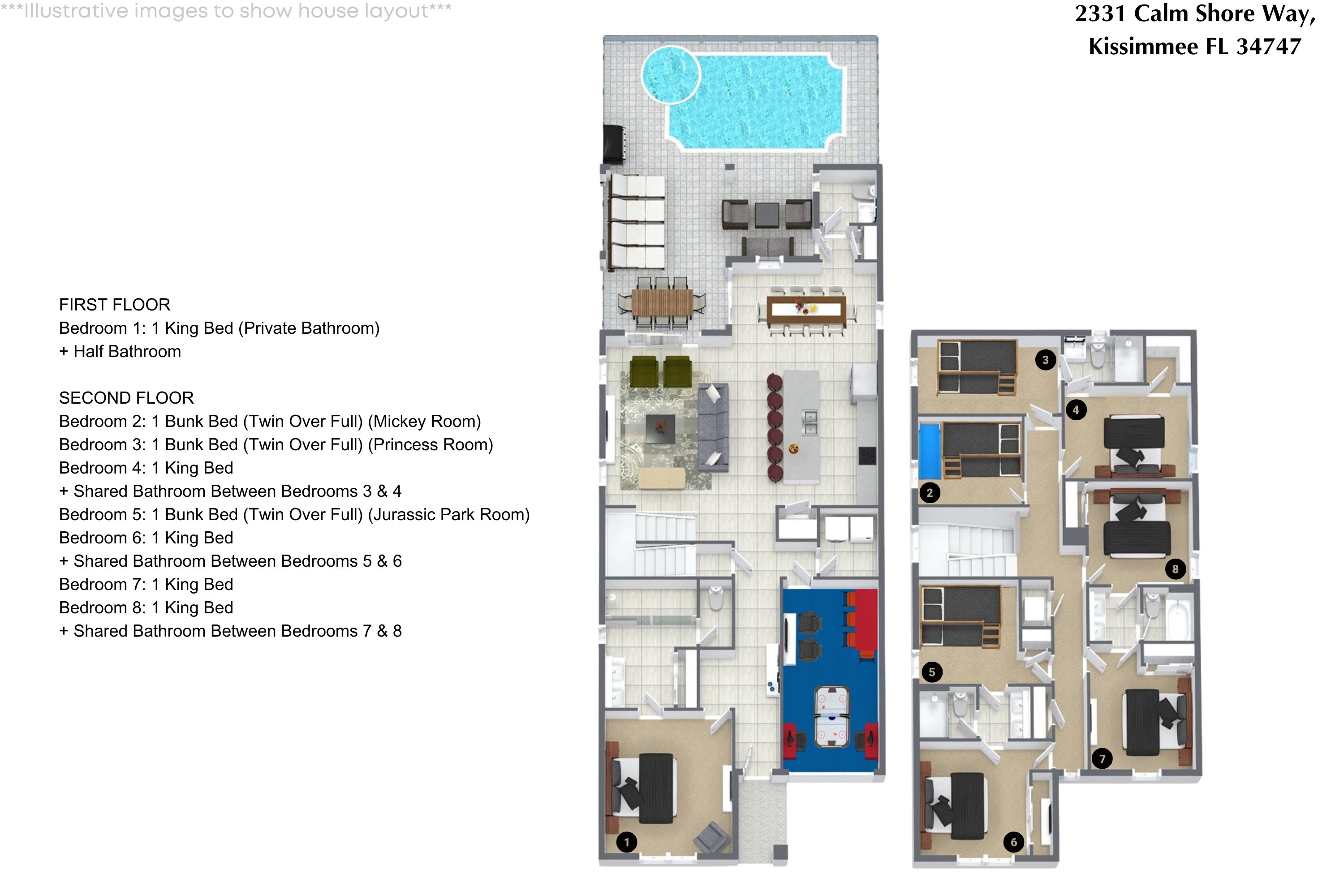 8 bedroom vacation house at Solara Resort - Image 53