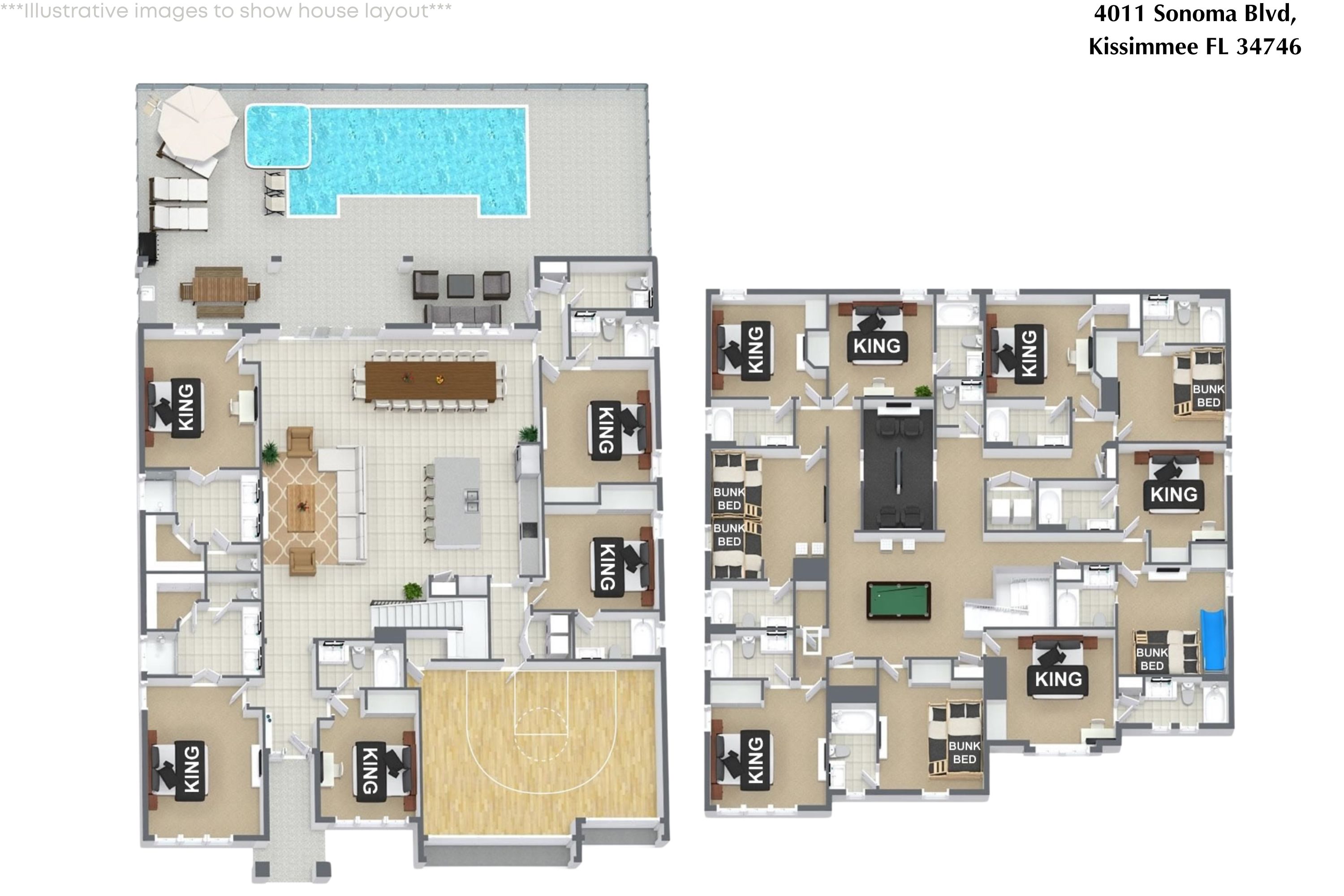 15 bedroom vacation house at Sonoma Resort - Image 53