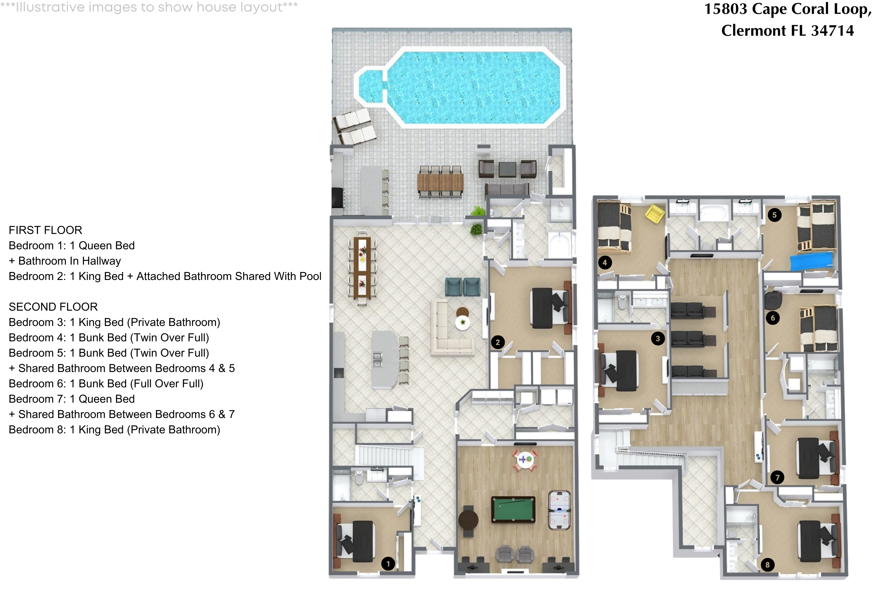 8 bedroom vacation house at Windsor Cay - Image 42