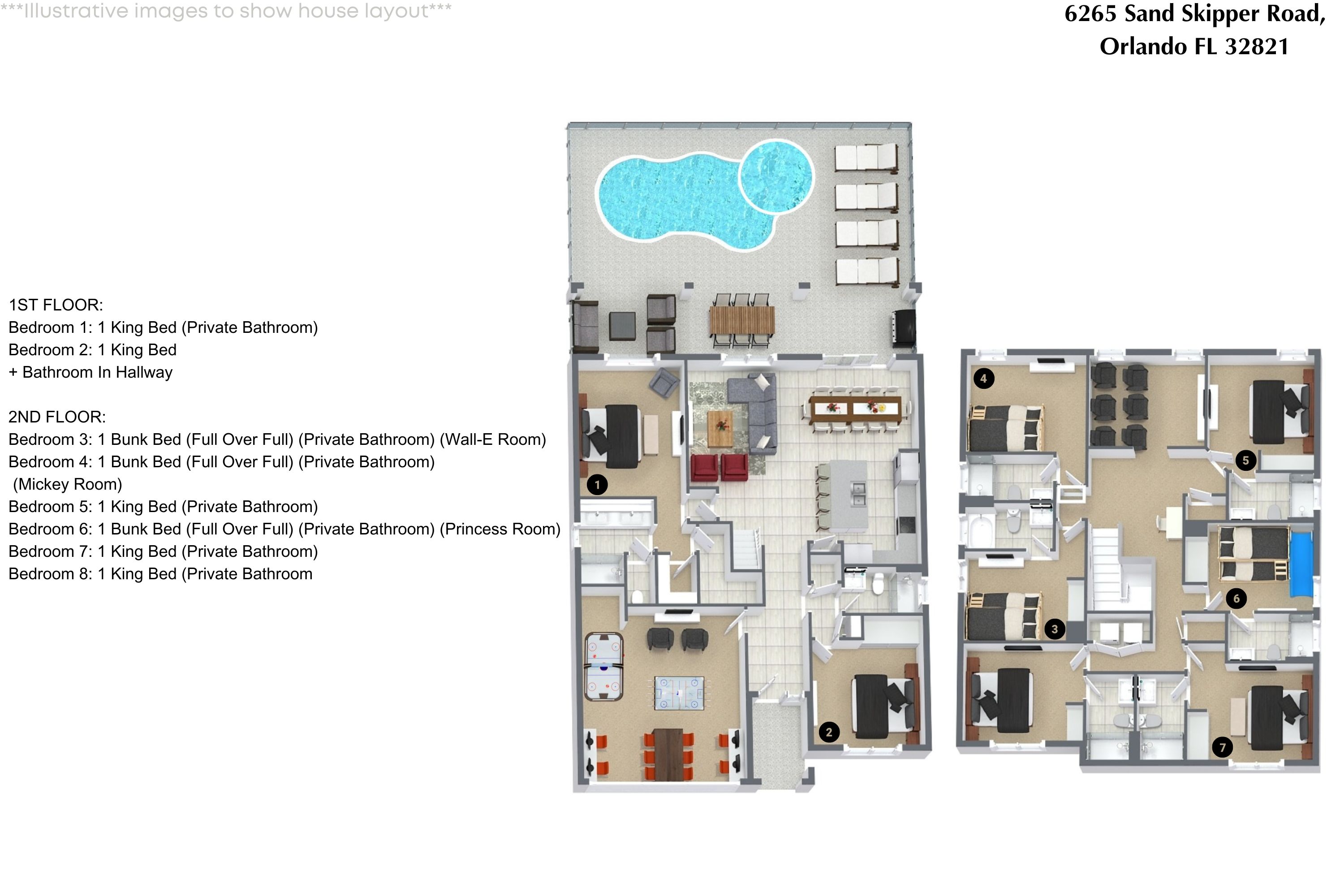 8 bedroom vacation house at Paradiso Grande - Image 56