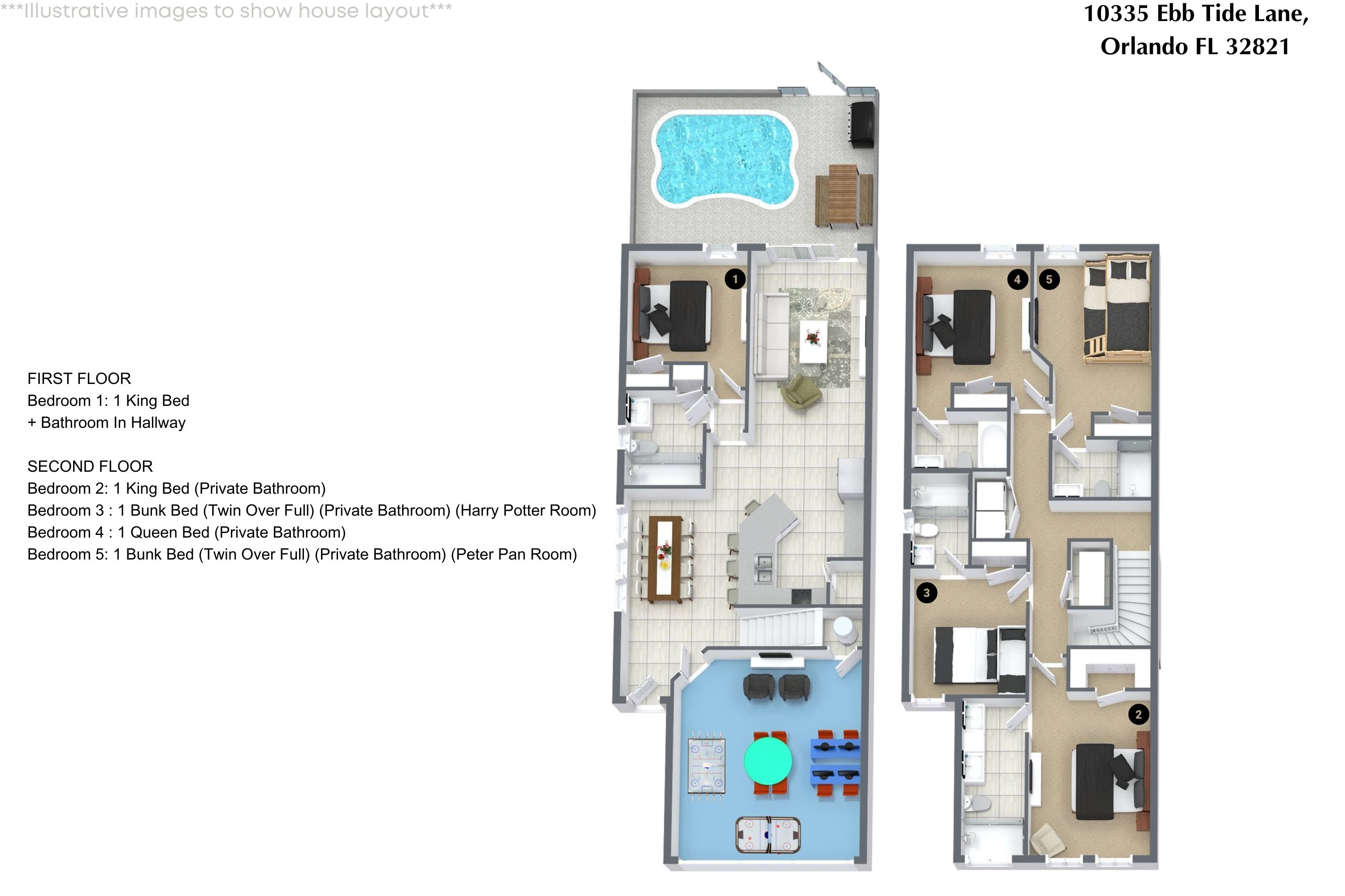 5 bedroom vacation townhouse at Paradiso Grande - Image 36