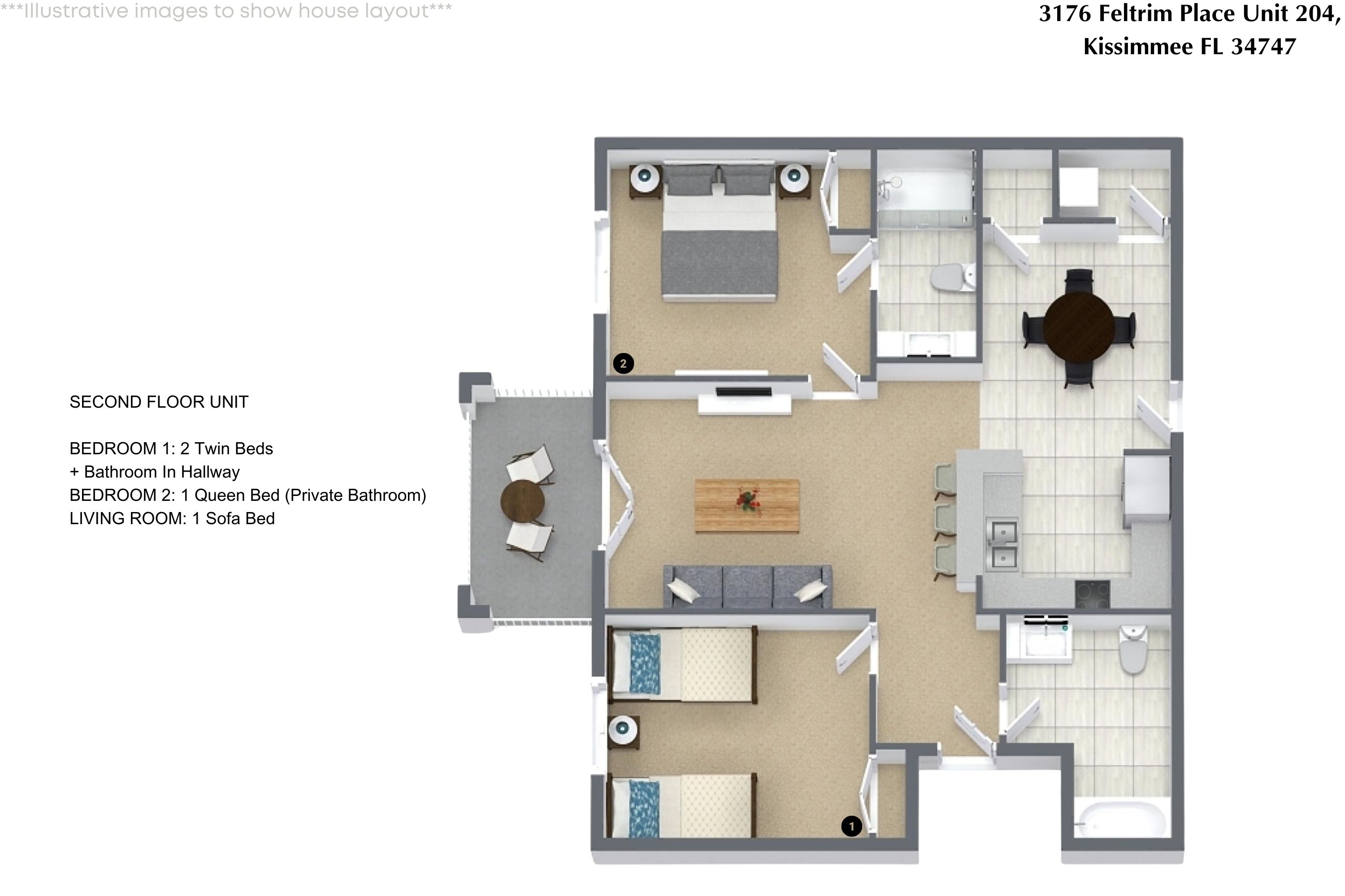 2 bedroom vacation apartment at Secret Lake Resorts - Image 27