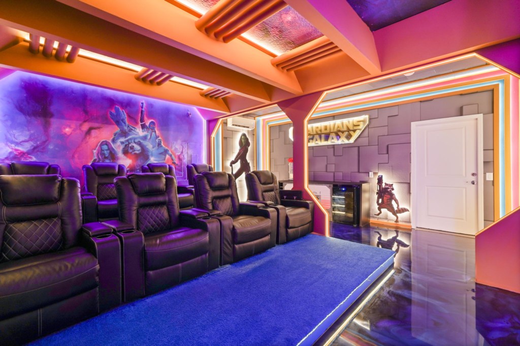 Guardians of the Galaxy-Themed Movie Theater with Recliners