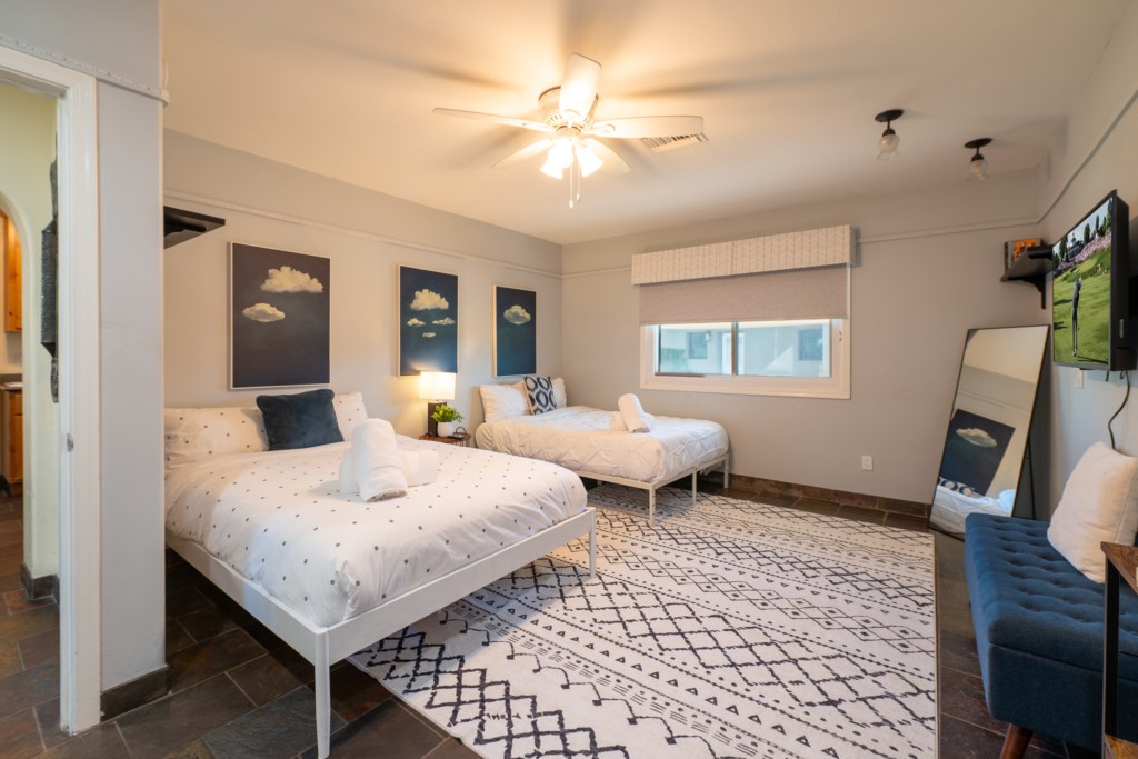 BEDROOM 4: Two full-sized beds