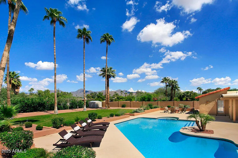 Enjoy the pool with lounge chair