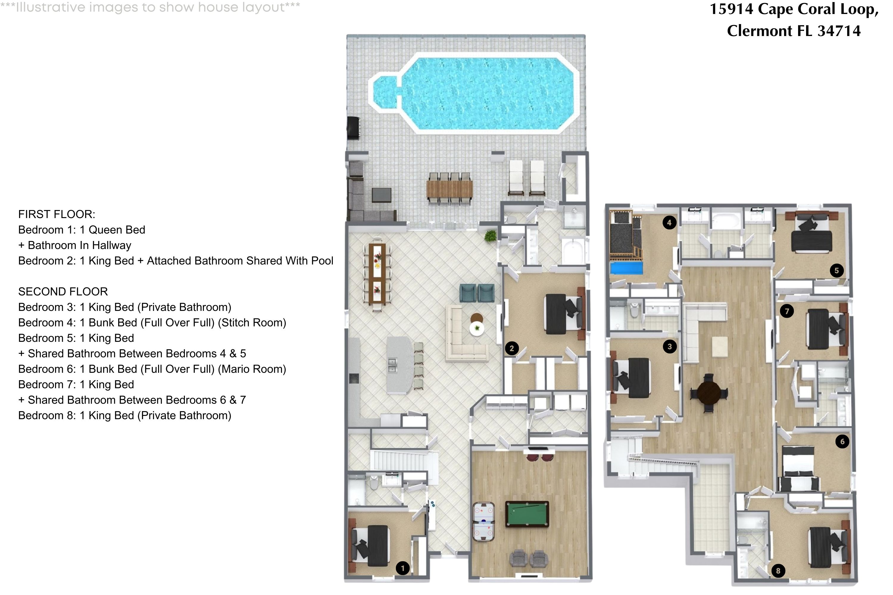 8 bedroom vacation house at Windsor Cay - Image 42