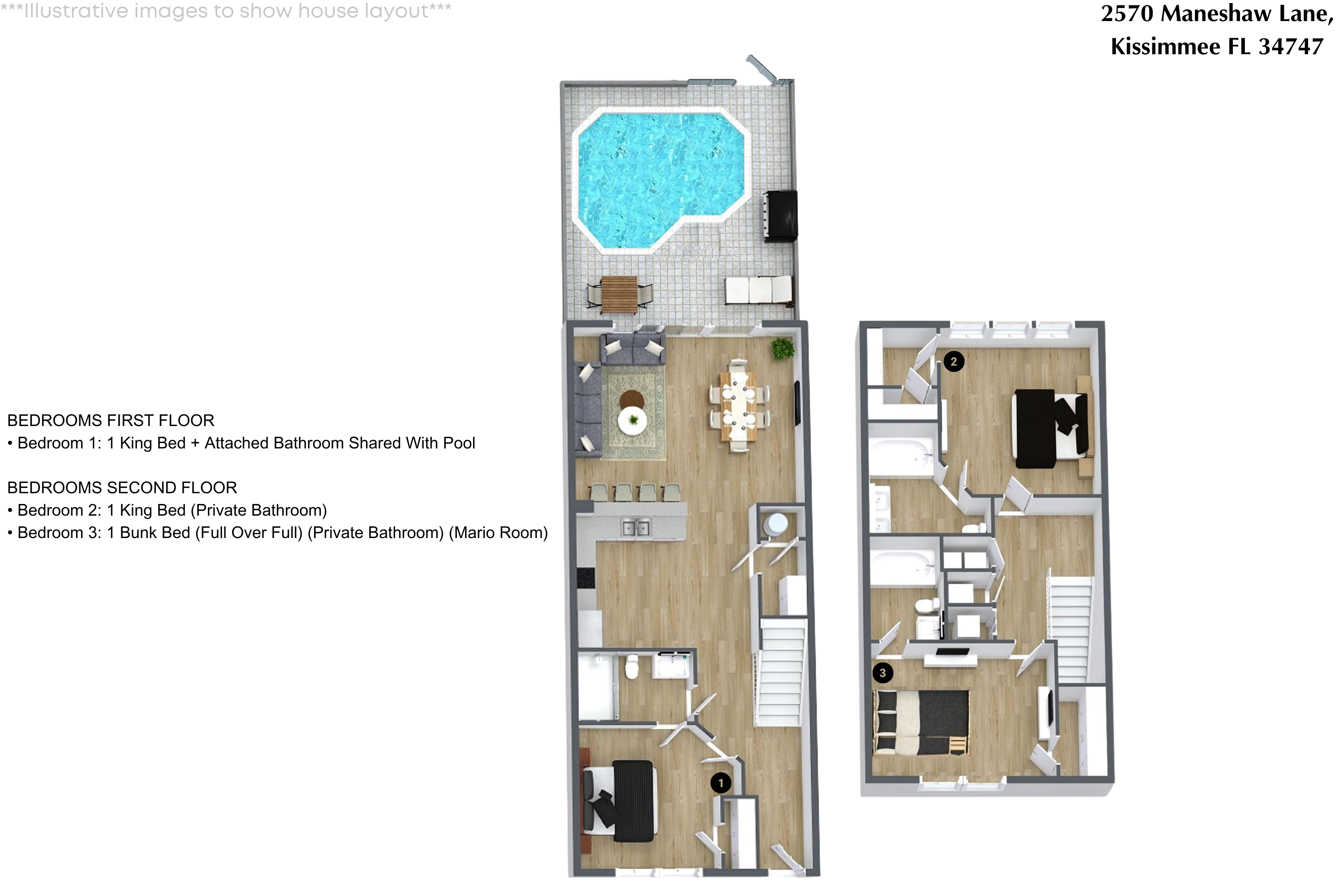 3 bedroom vacation townhouse at Windsor Hills Resort - Image 32