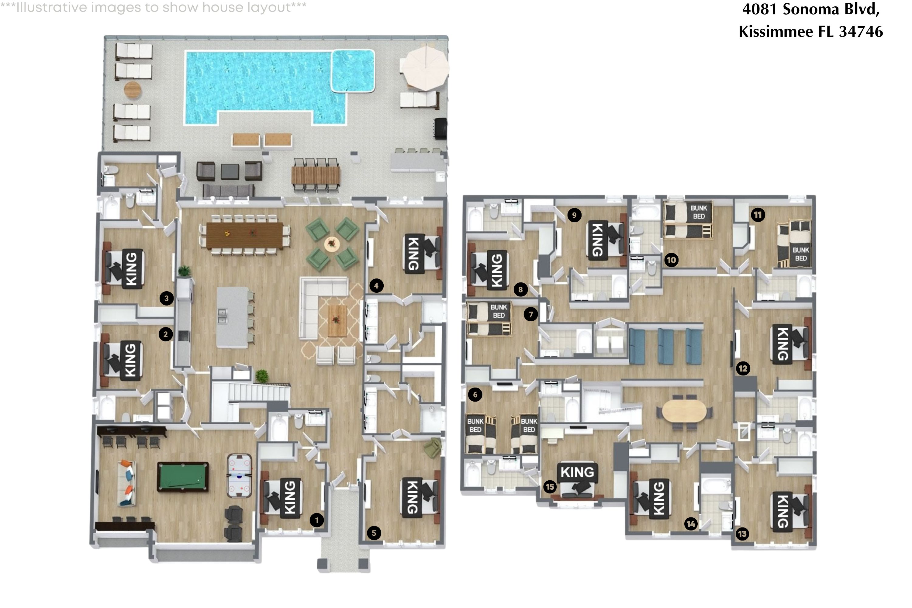 15 bedroom vacation house at Sonoma Resort - Image 84