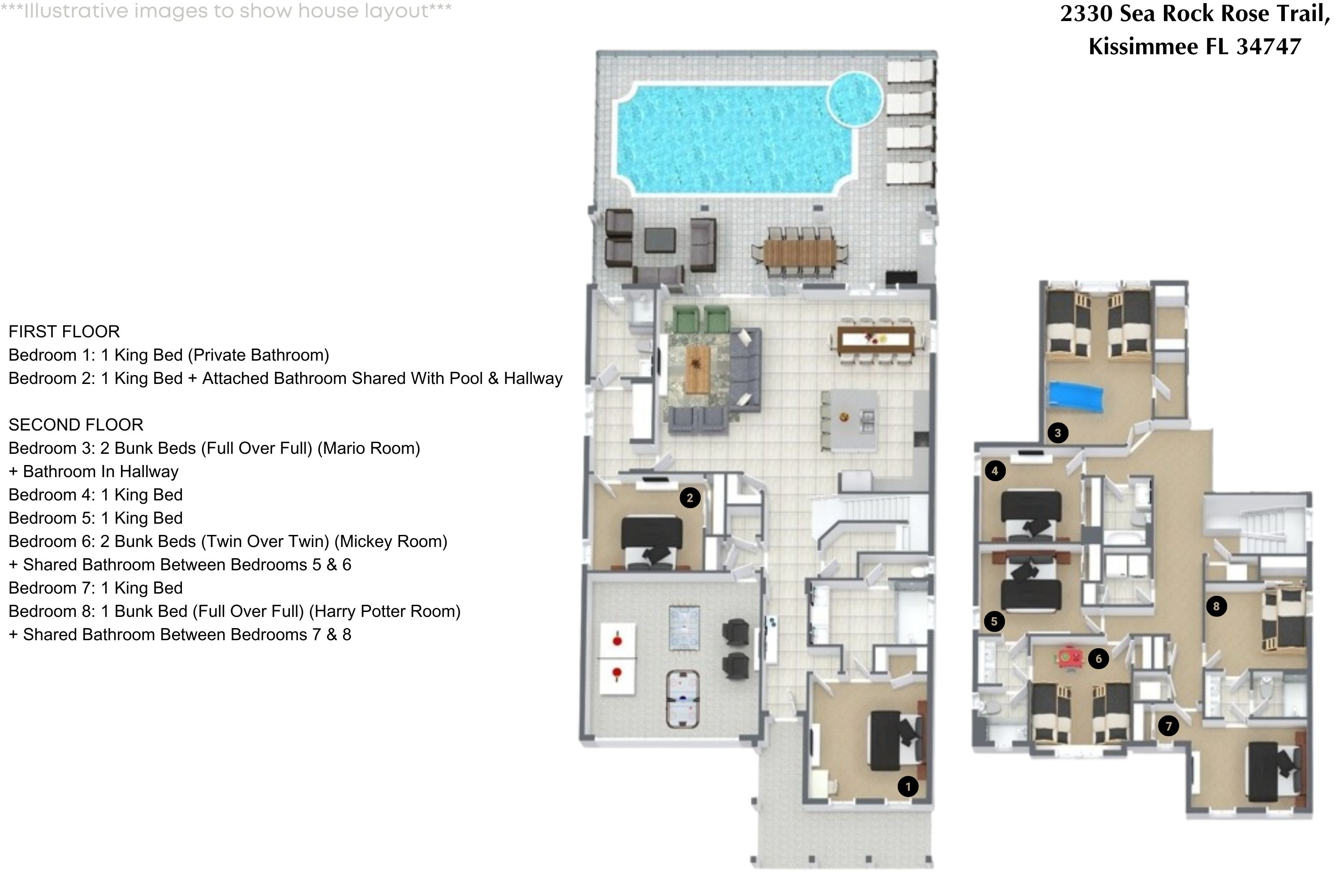 8 bedroom vacation house at Solara Resort - Image 44