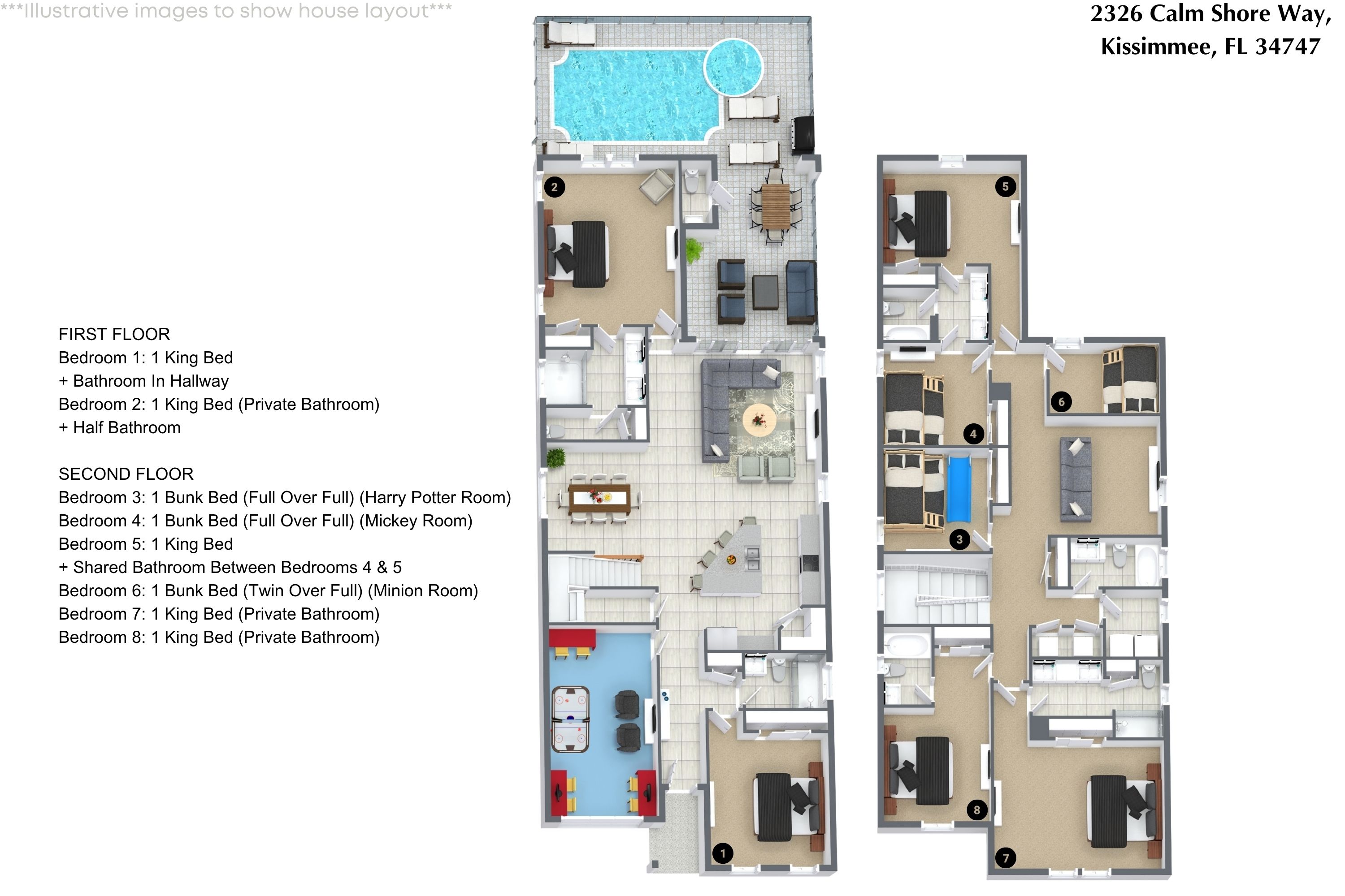 8 bedroom vacation house at Solara Resort - Image 60