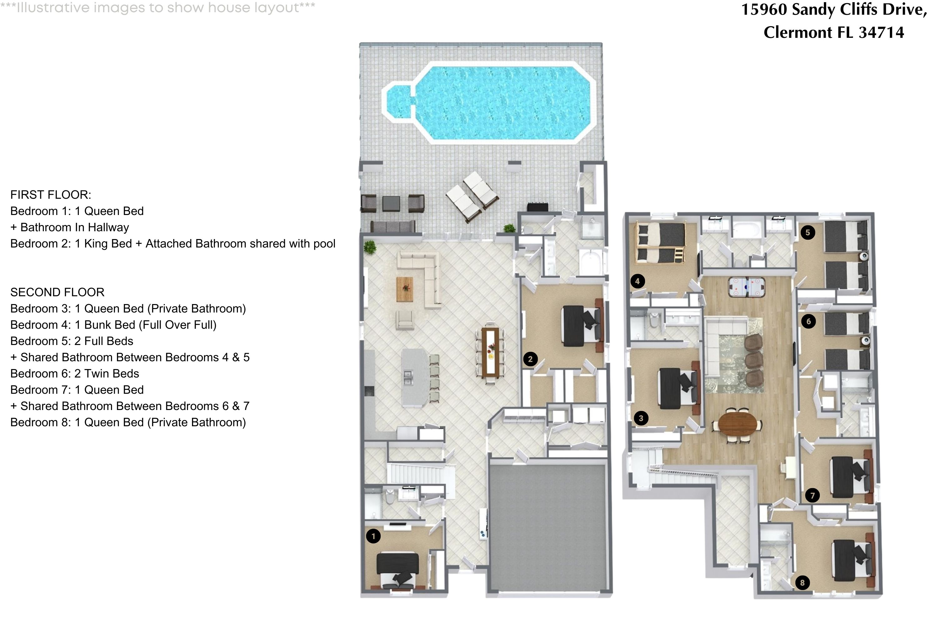 8 bedroom vacation house at Windsor Cay - Image 43