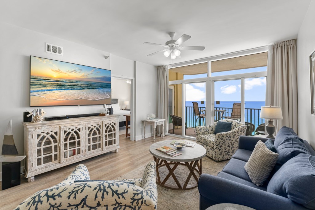 Living Area With Gulf Views