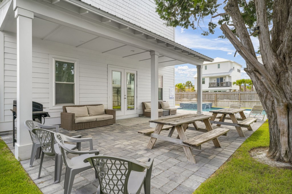 High Tide Palace offers shaded areas for your family to enjoy